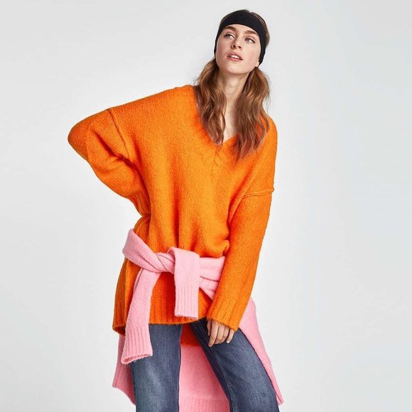 Zara Sweaters - New ZARA Relaxed Fit Wool Blend Knit Large NWT